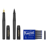 Moleskine Kaweco Ballpoint and Fountain Pen Set in sleek black, blending classic elegance with modern writing functionality.