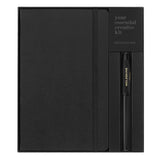 Moleskine Kaweco Rollerball & Notebook Set in black, featuring smooth writing pen and premium ruled notebook for inspiration.