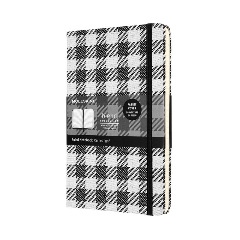 Moleskine Limited Collection Notebook Blend Large Ruled Check Pattern