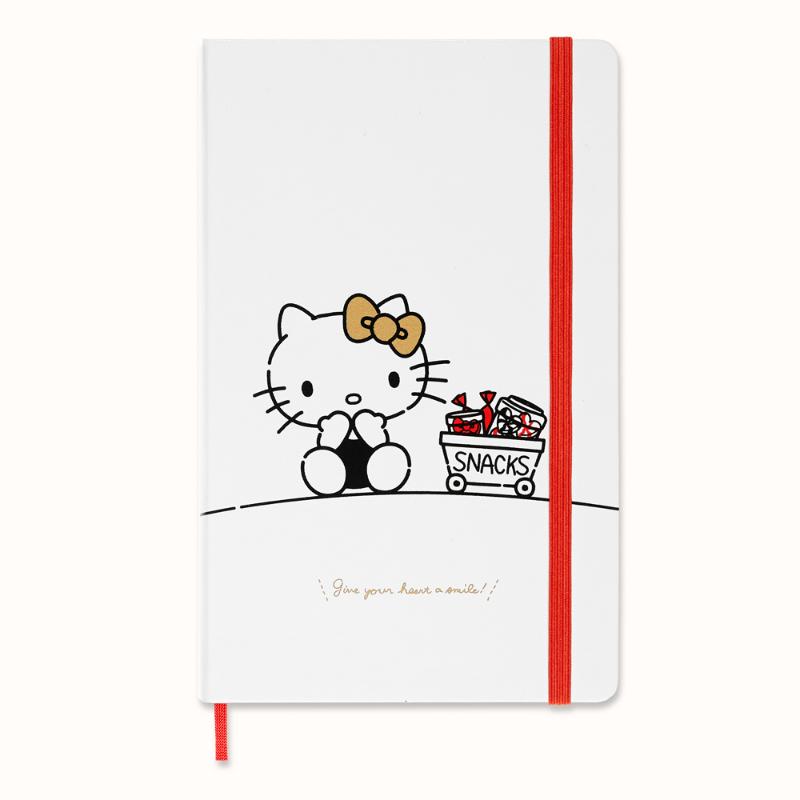 Moleskine Limited Edition Notebook Hello Kitty Large Plain White