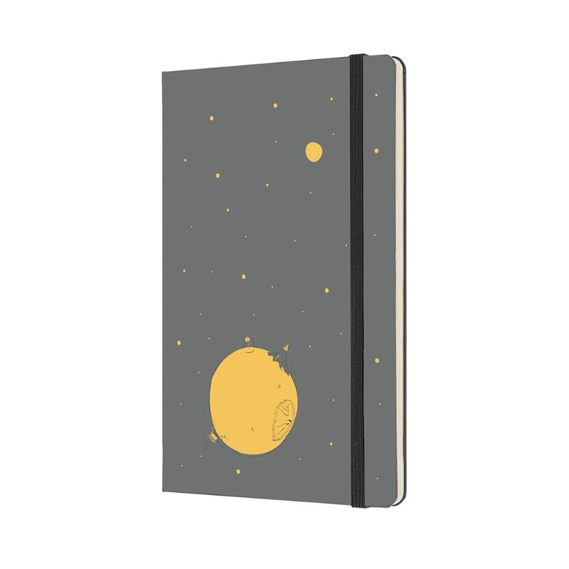 Moleskine Limited Edition Notebook in Slate Grey, inspired by Le Petit Prince, with unique illustrations and smooth ivory pages.