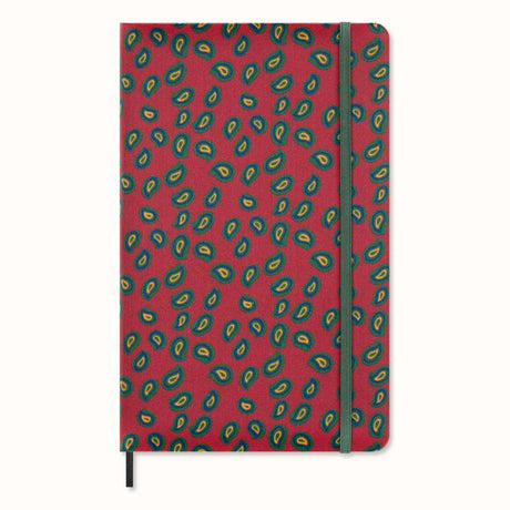 Luxurious Moleskine LE Professional Notebook in Bordeaux silk, featuring ruled ivory pages, elastic closure, and gift box.