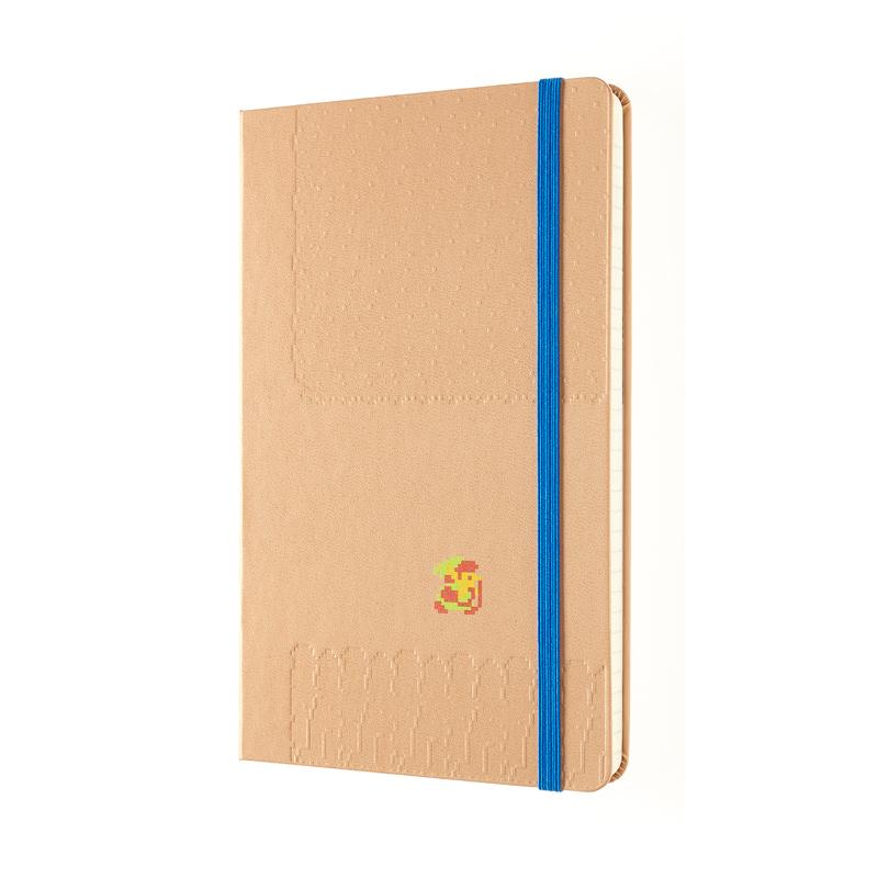 Moleskine Limited Edition Zelda notebook with vibrant illustrations, elastic closure, expandable pocket, and themed stickers.