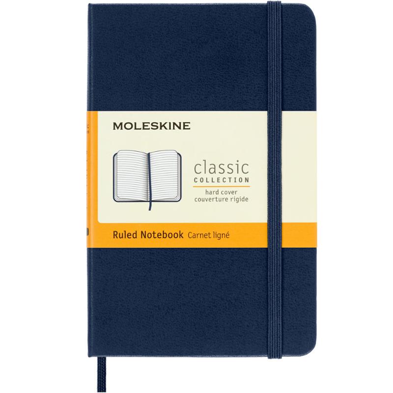 Moleskine Notebook Pocket Sapphire Blue Hard Cover Ruled