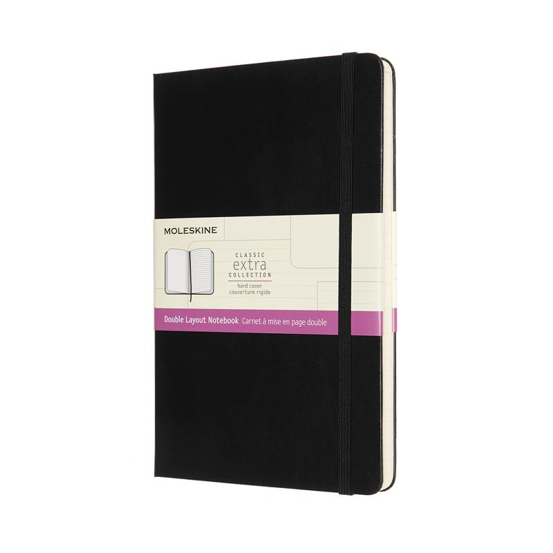 Moleskine Notebook Black Large Ruled + Plain Hard Cover