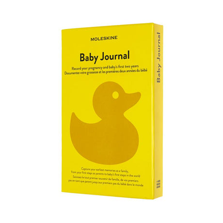 Moleskine Passion Journal - Baby: A guided journal for capturing parenthood memories, featuring 400 pages and themed design elements.