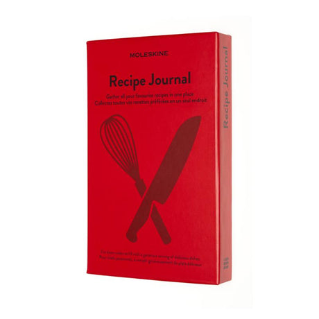 Moleskine Passion Journal - Recipe: Elegant journal for documenting recipes with themed sections, bookmarks, and expandable pocket.