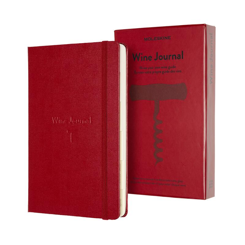 Moleskine Passion Journal - Wine: Elegant wine journal with 400 pages, tabs for notes, and a premium gift box.