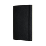 Moleskine Pro Notebook Large Black Soft Cover with soft cover, rounded corners, and expandable inner pocket for organization.