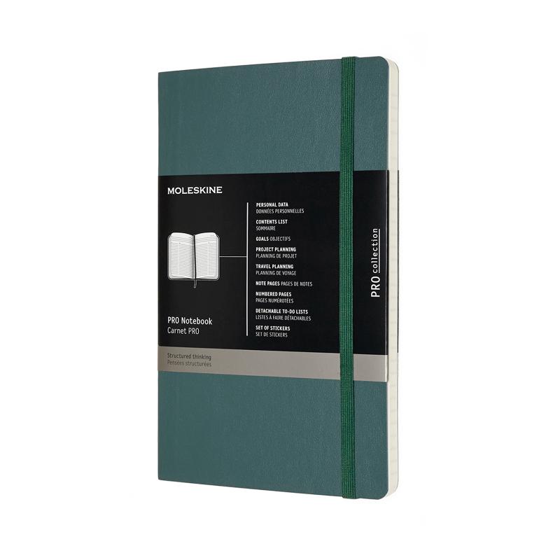 Moleskine Pro Notebook Large Forest Green Soft Cover