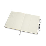 Moleskine Pro Notebook XL in sleek black, featuring numbered pages, detachable sheets, and a secure elastic closure.