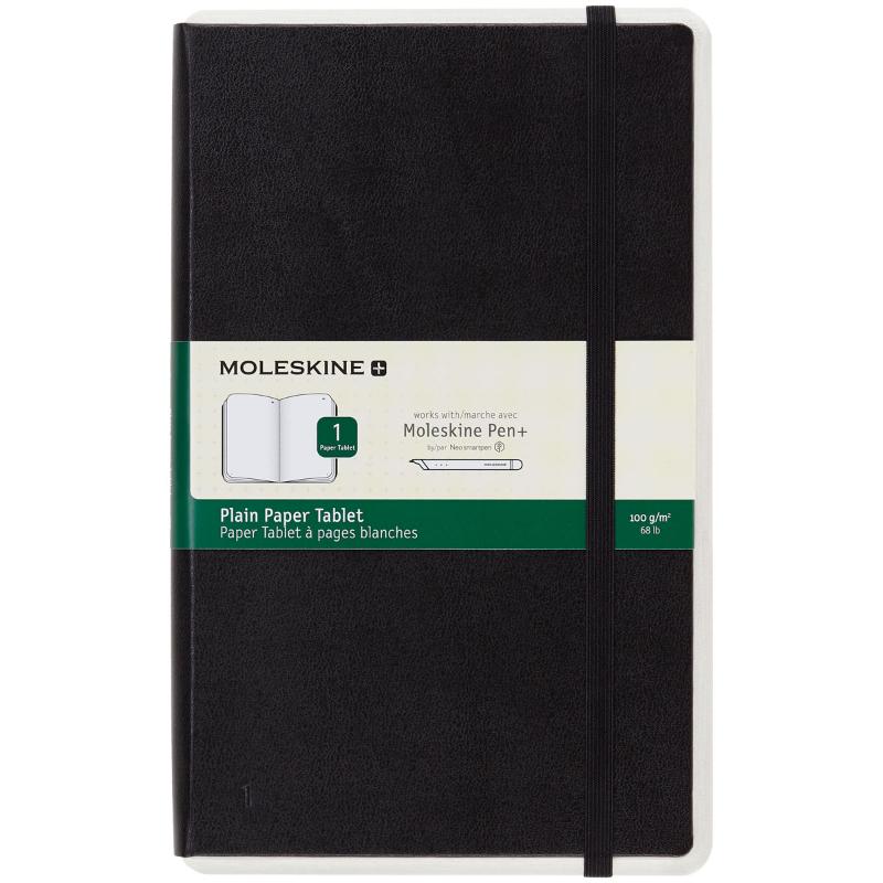 Moleskine Papertablet Pen + Notebook Large Hard Cover Plain
