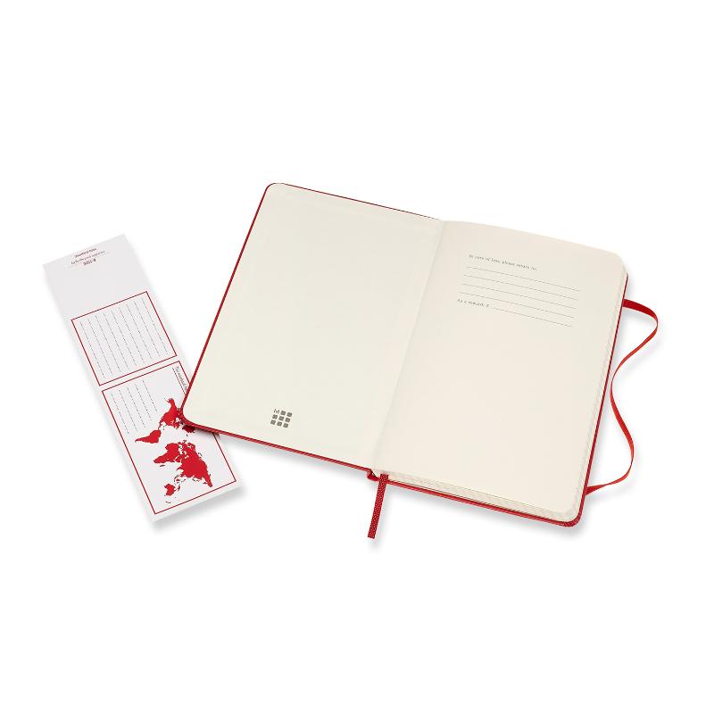 Moleskine Notebook Medium Square Scarlet Red Hard