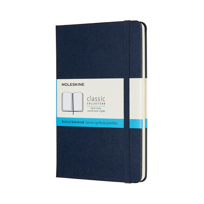 Moleskine Notebook Medium Dot Sapphire Blue Hard