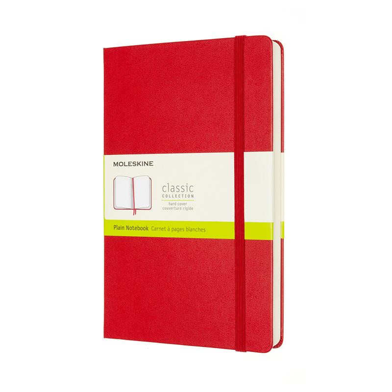 Moleskine Notebook Large Expanded Plain Scarlet Red Hard
