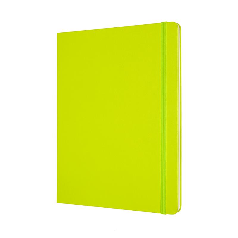 Moleskine Notebook XL Plain Lemon Green Hard