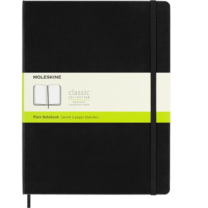 Moleskine Notebook XL Black Hard Cover Plain