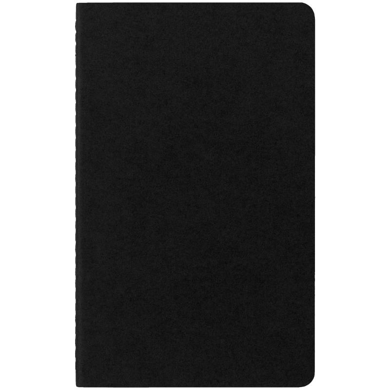 Moleskine Cahier Journals Pack of 3 in black, featuring ruled pages, customizable covers, and detachable sheets for organized note-taking.