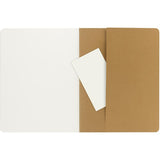 Moleskine Cahier Journals XL in Kraft Brown, pack of 3, featuring plain pages and customizable covers for creative expression.