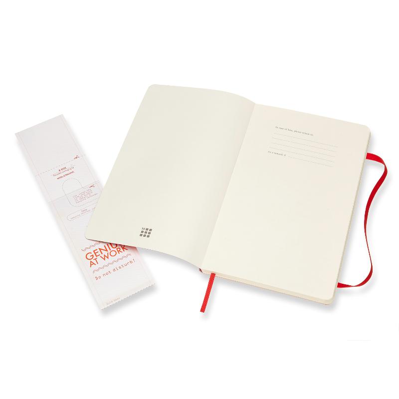 Moleskine Notebook Large Scarlet Red Soft Cover Ruled