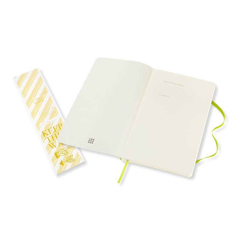 Moleskine Notebook Large Plain Lemon Green Soft