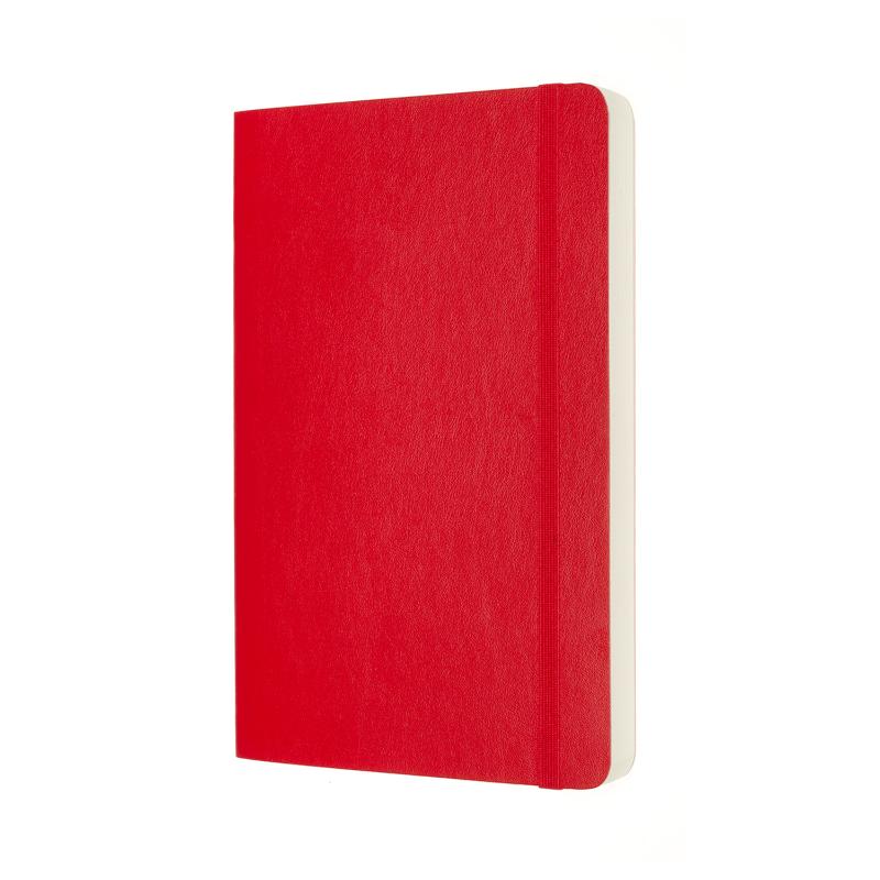 Moleskine Notebook Large Expanded Plain Scarlet Red Soft
