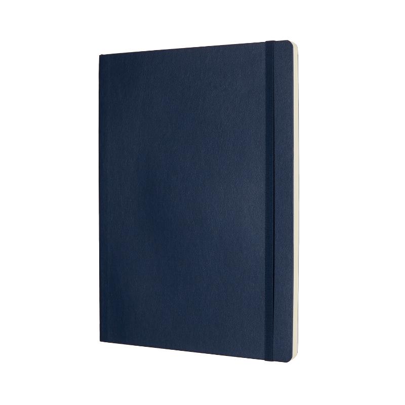 Moleskine Notebook XL Sapphire Blue Soft Cover Plain