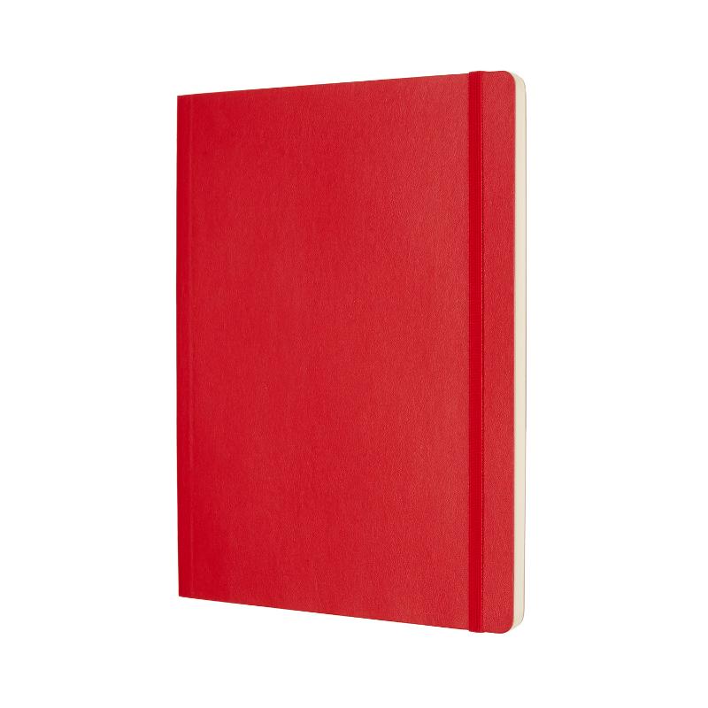 Moleskine Notebook XL Scarlet Red Soft Cover Plain