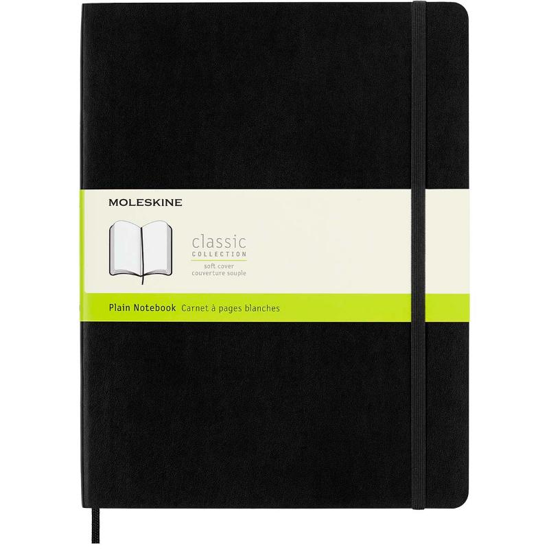 Moleskine Notebook XL Black Soft Cover Plain