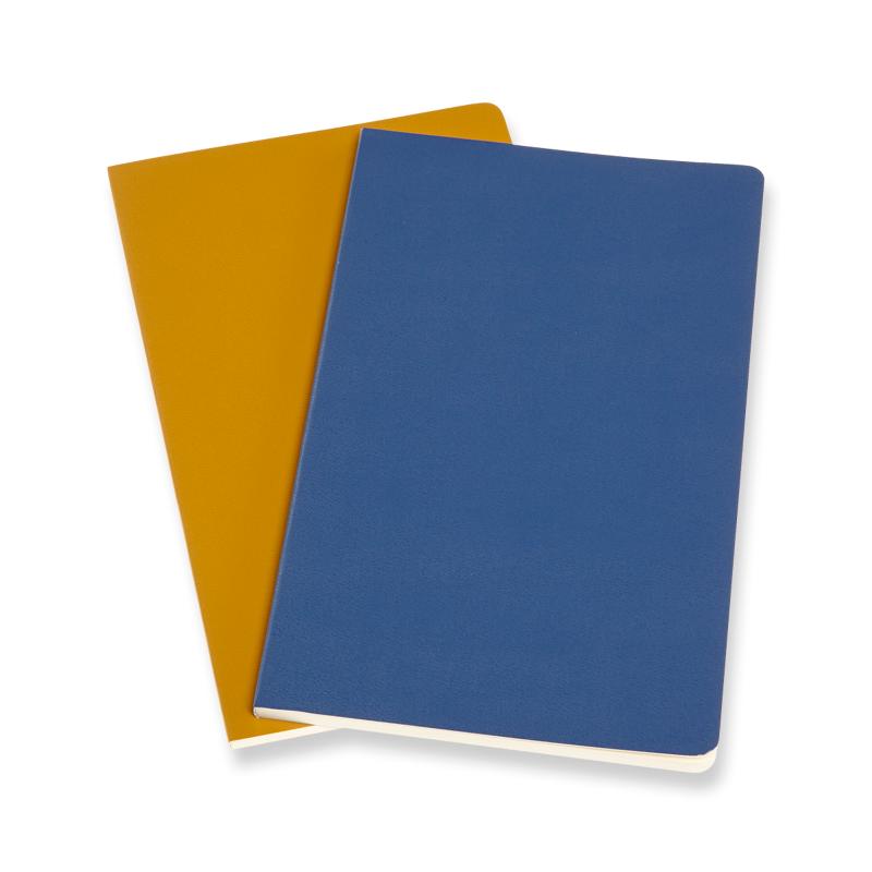 Moleskine Volant Journal Large Ruled Blue/Amber Yellow