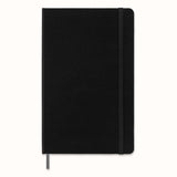 Moleskine Smart Notebook Large, black with ruled pages, Ncoded for digital integration, elastic closure, and expandable pocket.