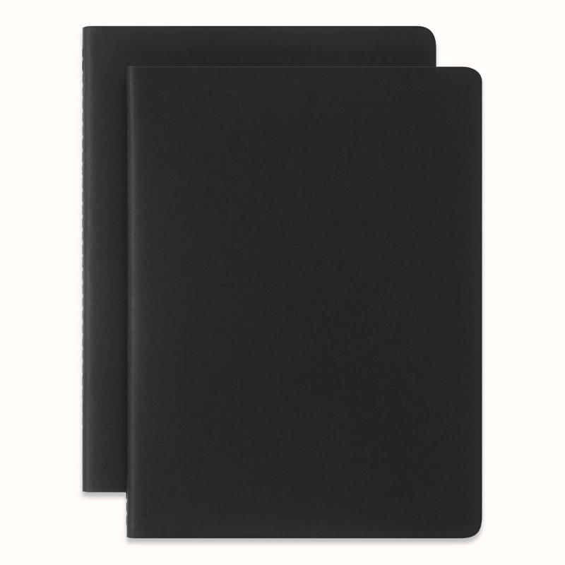 Moleskine Smart Cahier Journal XL Plain Black Pack 2
