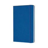 Moleskine Two-Go Notebook in Lapis Blue with ruled and plain pages, durable cover, and double bookmarks for creativity and organization.