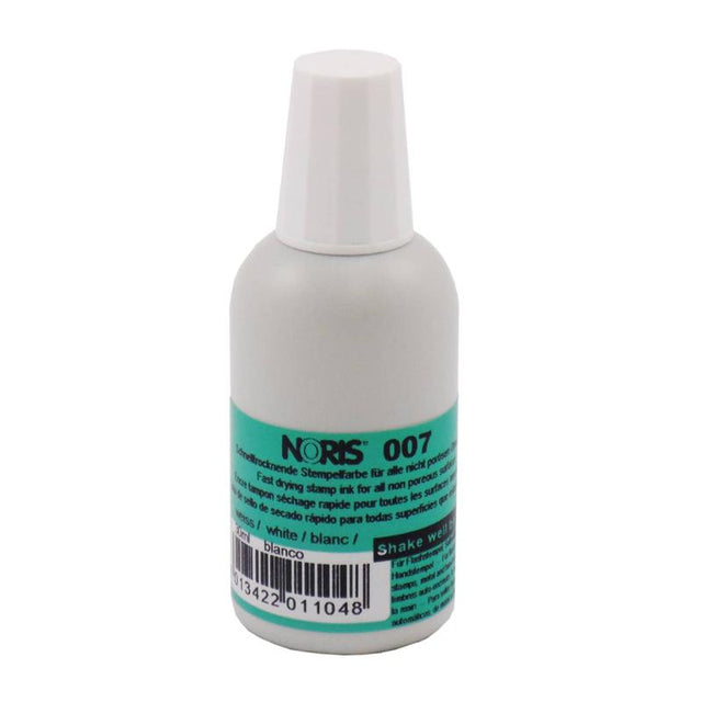 Noris #007 Refresher 30ml bottle, clear liquid revitalizes N007 inks for smooth writing and vibrant colors.