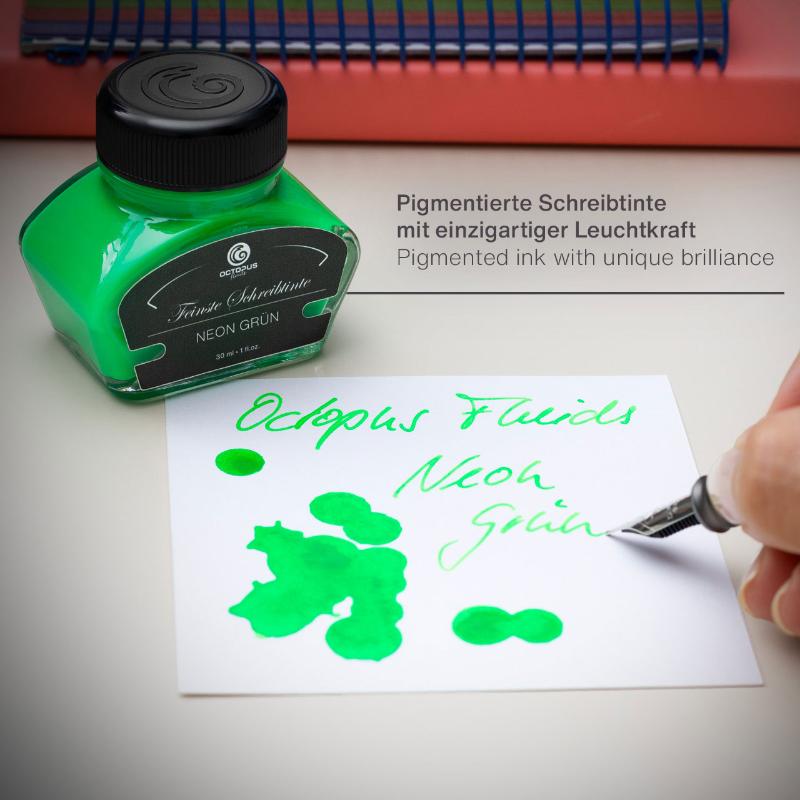 Octopus Fluids Highlighter Ink Fluorescent Neon Green (Grun) 30ml