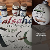 Vibrant Octopus Write & Draw Inks in various colors, perfect for smudge-proof, waterproof artistic writing and drawing.