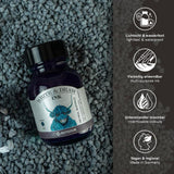 Vibrant Petrol Buffalo ink in a 50ml bottle, perfect for writing, sketching, and artistic projects, vegan and water-resistant.