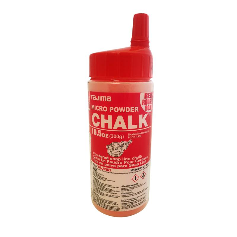 Tajima Micro Chalk 300g in vibrant red, perfect for clear, bold markings on various surfaces in DIY and professional projects.