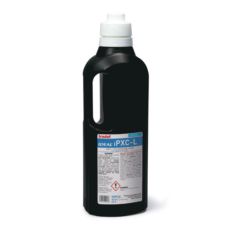 Ideal iPXC-L Post Exposure Liquid 1kg, a high-quality additive preventing photopolymer plate stickiness for flawless printing.