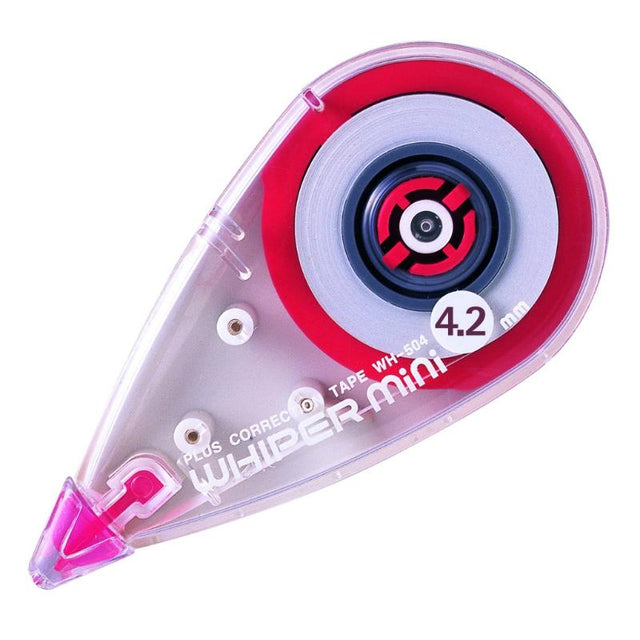 Compact correction tape for neat edits on various papers; suitable for left- and right-handed users.