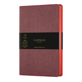 Castelli Notebook Harris Pocket Ruled Maple Red