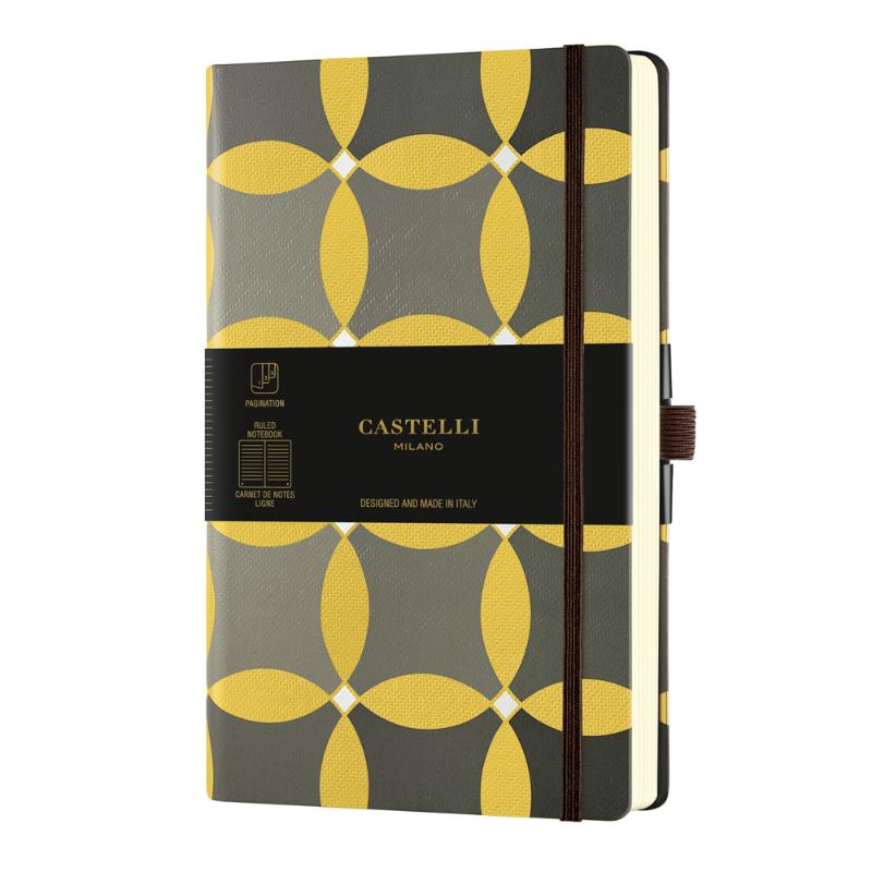 Castelli Notebook Oro A5 Ruled Circles
