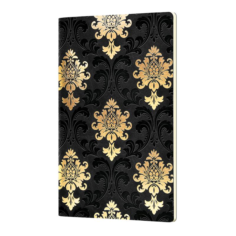 Elegant A5 Baroque Gold notebook featuring embossed cover and quality 80 gsm paper for writing, sketching, and note-taking.