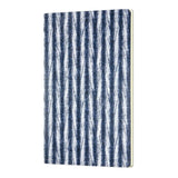 A5 soft cover notebook with elegant Shibori patterns, featuring durable rounded corners and eco-friendly FSC certified paper.