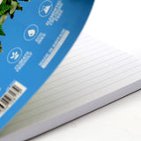 Silvine A5 twin wire notebook with 160 ruled, perforated pages, eco-friendly FSC paper, and durable binding for easy use.