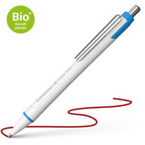 Schneider Slider Xite Extra Broad ballpoint pen in red, featuring smooth Viscoglide technology and ergonomic design for effortless writing.