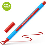 Schneider Slider Edge Extra Broad Red ballpoint pen with smooth flow, ergonomic grip, and eco-friendly design for effortless writing.