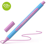 Lilac ballpoint pen with Viscoglide technology for smooth, bold writing, quick-drying ink, and eco-friendly design.