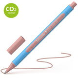 Smooth pastel blush Schneider ballpoint pen with ergonomic design, quick-drying ink, and CO2 neutral production.