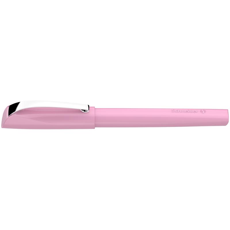 Schneider Fountain Pen Ceod in Cotton Candy color, featuring an ergonomic grip and stainless steel nib for smooth writing.